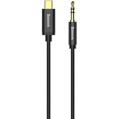 Câble Audio - USB Type-C Vers Mini-Jack 3 5 Mm - 1 2 M - Noir (1/5)