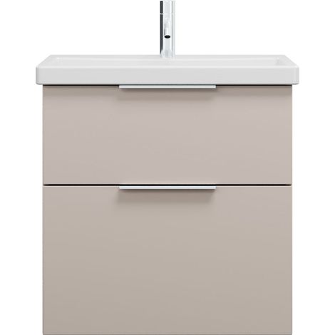 burgbad Eqio lavabo en céramique avec meuble sous-lavabo, largeur