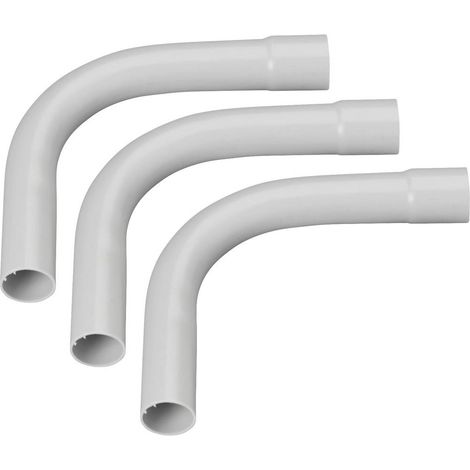 Heidemann 13168 Raccordo curvo EN25 Grigio 3 pz.