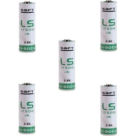 Saft 5 pezzi batteria al litio LS17500 3,6V li-SOCL2 dimensione a allarme GPS