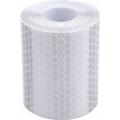 LaBlanc - Reflective Tape, 5cm Width X 3m Length, Automobile Motorcycle Trailer Tractor Truck Reflectors, Safety Warning Caution (White)