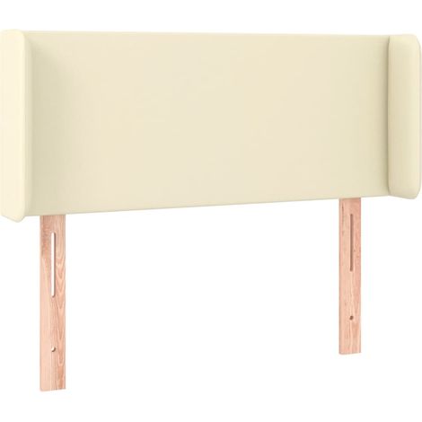 Maison Exclusive - Kopfteil mit Ohren Creme 83x16x78/88 cm Kunstl