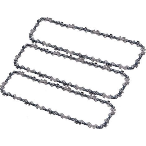 Lot de 3 chaînes et 1 Guide pour tronçoneuse sur perche, 40 maillons et Guide de 29cm, compatible avec Ryobi, Husqvarna, Makita et autres-LIAIKI (1/5)