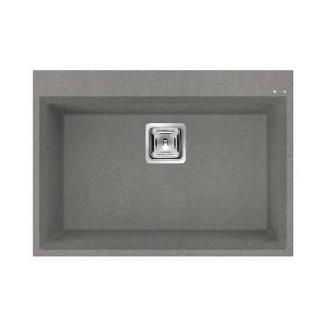 Lavello Elleci Incasso 1 vasca 70x50 Karisma 120 Metaltek Grigio Titanium LMK12073 (1/3)
