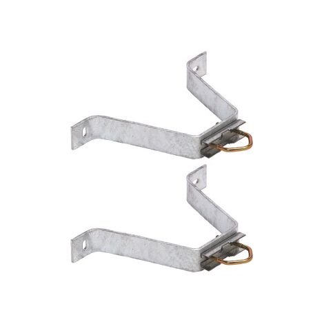 HDSAT Paire d'étriers Fixation Murale patte en M Déport 200mm Mât Antenne TV TNT SAT