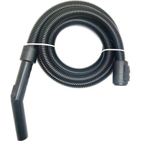 Tuyau d'extension pour aspirateur - Tuyau eau et poussière - Compatible avec les modèles Kärcher NT20, NT30 et NT38 - 2,5 m - Noir (1/5)