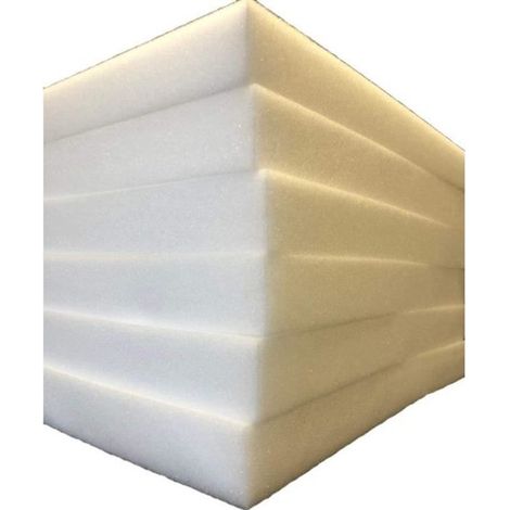 Décoration de la maison L22G 6 Galettes de Chaise Carrées en Mousse A Recouvrir 40 x 40 x 5 cm Épaisse Mousse de Rembour 14308