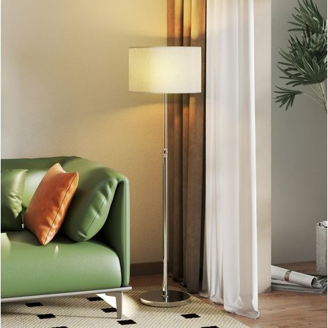 Lampada da terra regolabile in altezza 133-168 cm con telecomando, beige DESVIAE (1/5)
