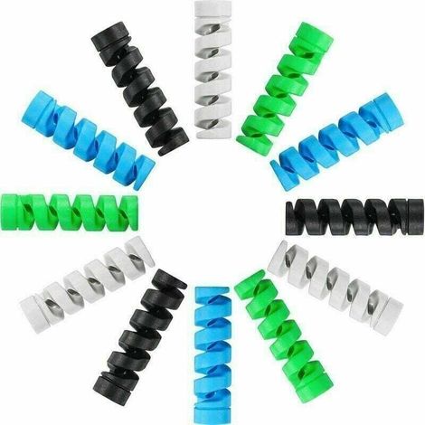 Paquete de 12 protectores de cable de cargador tipo C ZVD, protección de silicona flexible para micro USB - Crezuo