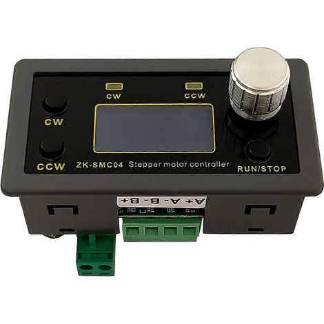 Moteur pas à pas SMC04 6,6 A, commande avant/arrière intégrée, connecté à un port série TTL externe. (1/5)