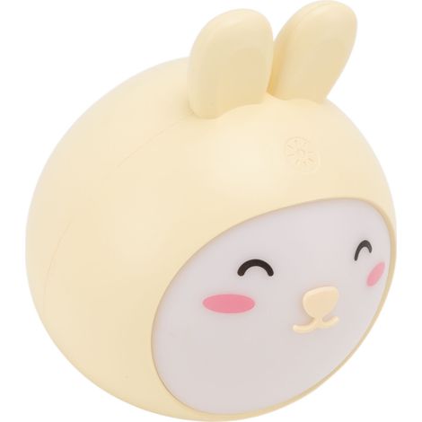Lampe Enfant Lapin Mignon, Variateur Sans Pallier 3 Modes, Recharge USB, Lumière Chambre à Coucher, Chevet Bureau, Jaune, 1 Pièce (1/5)