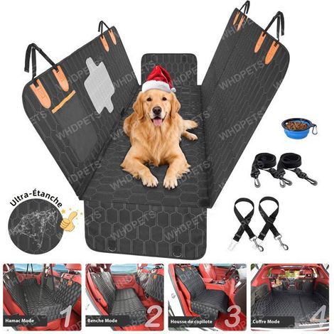 Housse de Siège Voiture pour Chien Imperméable 147x137cm - 6C Lavable et Anti-Dérapant (1/5)