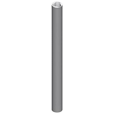 Barreau aluminium à assembler Ø40 X 3000 mm gris aluminium 9006 - LA CROISEE D.S.
