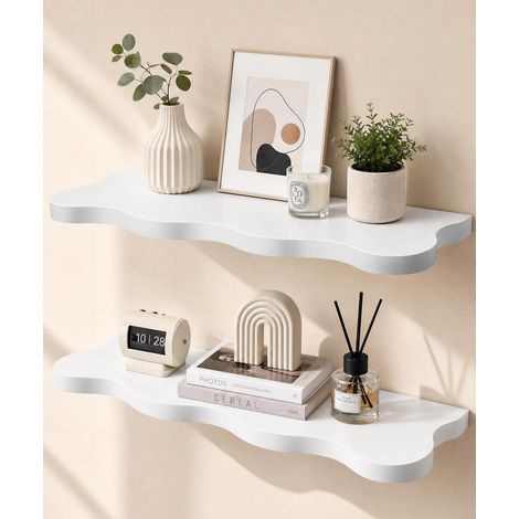 Étagères flottantes Blanches Lot de 2 60 cm (1/5)
