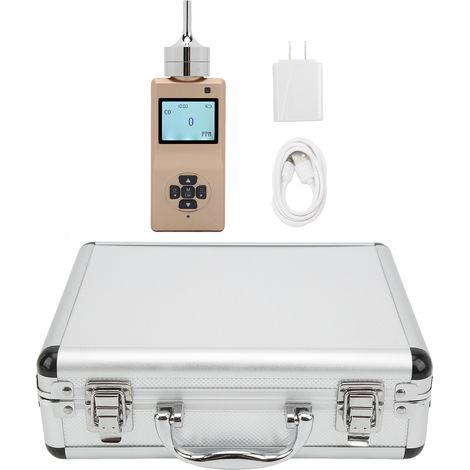 Détecteur de Monoxyde de Carbone Portable avec Pompe, Alarme de Fuite CO, Instrument de Mesure à Pompe Intégrée, Prise US 100-240V AC (1/5)