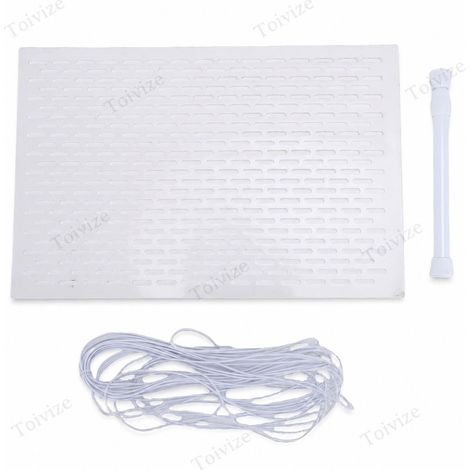 Kit di protezione per skimmer Toivize, modello standard, griglia anti-foglie in PP con asta telescopica e corda da 10 m (1/5)