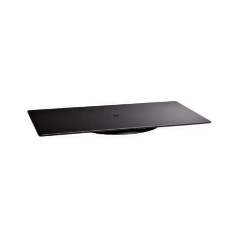 Support TV noir 24 à 40 pouces – Rotation 360° – Charge max 70 kg – Métal et verre trempé – Design moderne – Meliconi