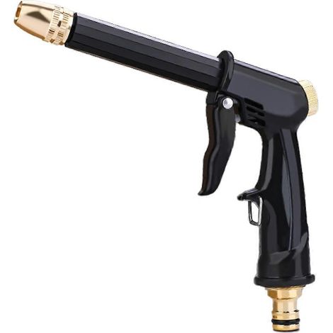 High Pressure Watering Guns Garden Spray Irrigation Watering Nozzle Plant Lawn Yard Watering Sprinkler Cleaning Tool Black (1/5)