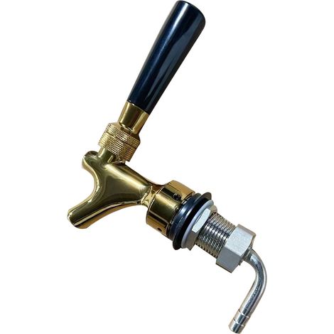 Robinet de fût de bière en métal pour tireuses à bière, distributeur de bouteilles de vin, doré (1/5)