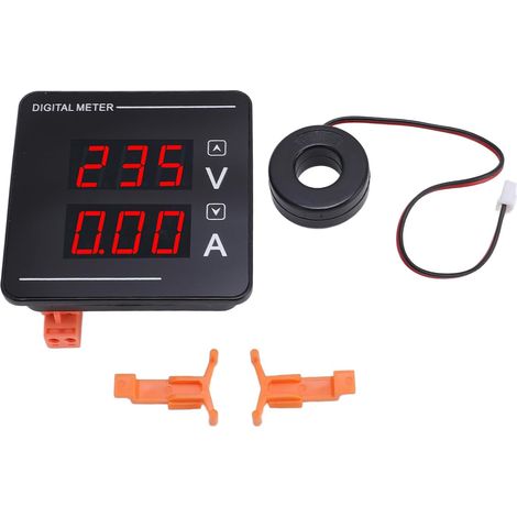 Compteur AC, AC 50-500V 120A Tension de Tension Compteur de Panneau, LED rétro-éclairé de 0,56 Pouce, Large Plage de Mesure, Détecteur D'ampli Volt Numérique auto-alimenté (1/5)