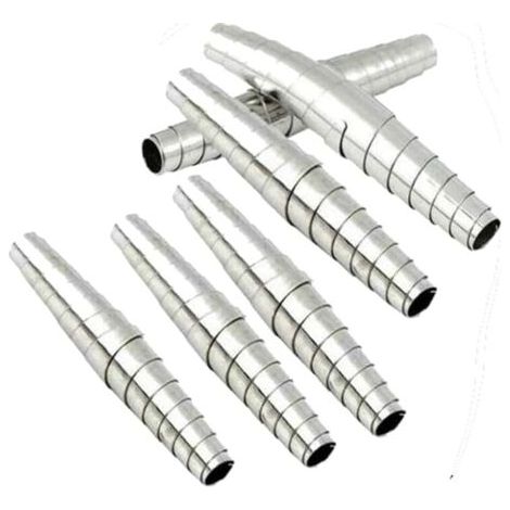 Pair Lot de 6 ressorts volutes de rechange argentés en acier inoxydable pour sécateur de jardin, outils à main, ressort de rechange manuel de type universel, ciseaux (1/5)