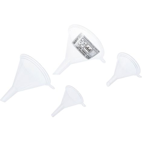 Serie di imbuti sicuro per gli alimenti Ø 55 - 125 mm 4 pz. (1/3)