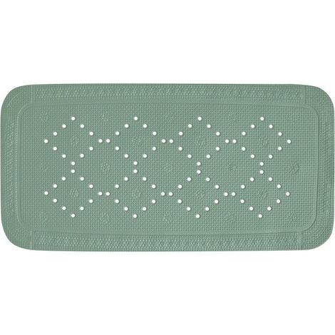 Tapis Fond de baignoire PVC ALASKA 71x36cm Vert Mousse Spirella