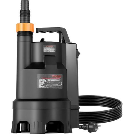 Pompe submersible vide-cave 690W, 17500 L/h, corps PP-GF20, eaux usées et claires, flotteur automatique, câble long, hauteur 9 m, piscine, jardin, bassin, zone inondée (1/5)