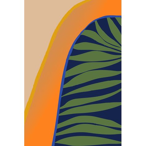 Tableau sur toile plante exotique abstraite 30x45 cm - Impression sur Toile Murale Décorative - Image imprimée en HD sur Toile - Toile sur Châssis en Bois FSC - Fabriqué en France (1/5)