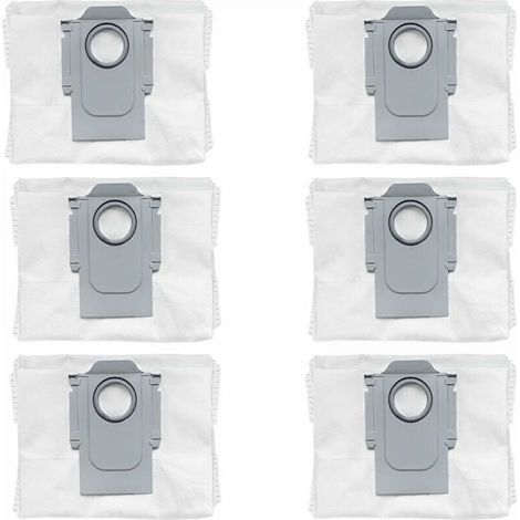 Paquete de 6 bolsas de repuesto para aspiradoras robot K Q7 Max, Q7 Max+, Q5+, S7 Pro Ultra y S7 MaxV Ultra.