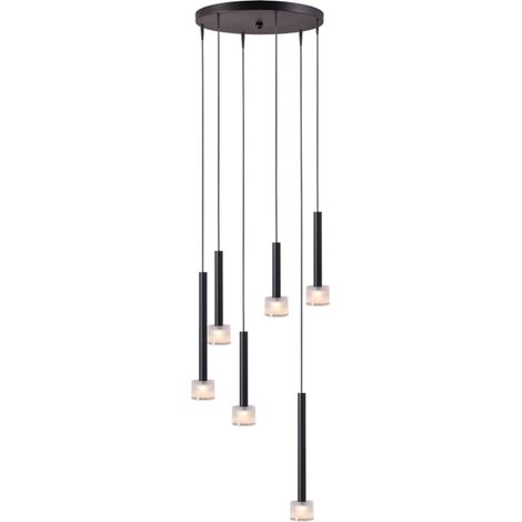Suspension LED Fabro 6 lumières - noir - 2992-05-05-35-6 (1/3)