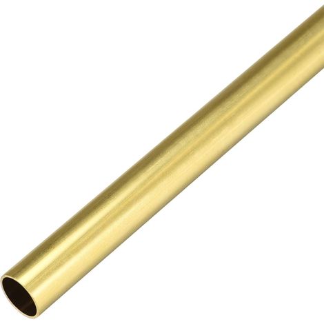 Brass Round Tube 300mm Length 12mm External Diameter 0.5mm Wall Thickness Seamless Straight Tube Pipe (1/4)