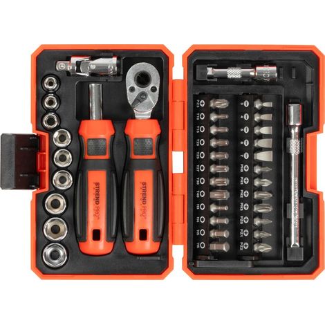Schraubendrehersatz Strend Pro Premium, 38-teilig, Torx + Schlitz + Phillips (1/4)