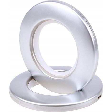Anneaux Pour Tringle À Rideaux - Anneaux D'oeillet En Plastique ABS - Diamètre Intérieur 42 mm - Pour Fenêtre Porte Vestiaire Douche - 50 Pièces (1/5)