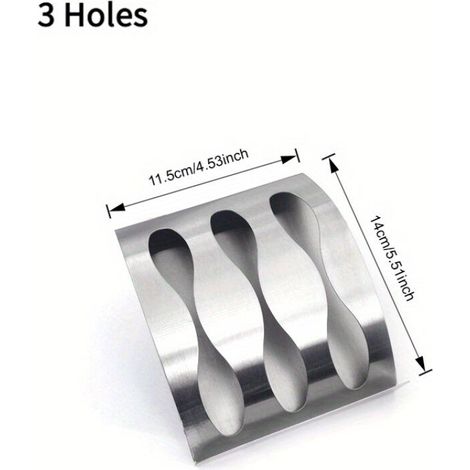 Porte-brosse à dents mural en acier inoxydable sans perçage – Organisateur de salle de bain adhésif avec 3 emplacements, design moderne et finition brillante (1/4)