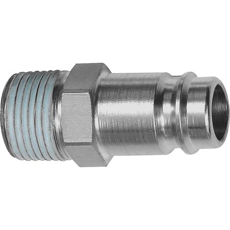 Riegler Nippel, NW 10, Stahl gehärtet/vern., R 3/4 AG PTFE beschichtet (1/2)
