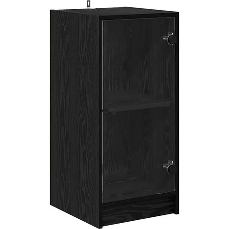 Maison Exclusive - Credenza Rovere nero 35 x 37 x 76 cm Legno multistrato