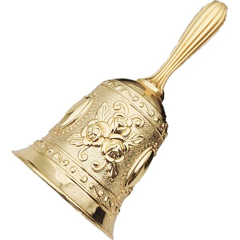 Campana Manual Vintage - Campanilla De Navidad Con Bola Metálica Interior - Para Decoración Y Música - 1 Unidad (1/5)