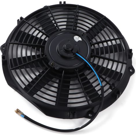 Ventilateur électrique 12V 80W 12 pouces refroidissement radiateur, 2100 tr/min, 10 pales, silencieux et fin, universel auto, poussé-tiré, remplacement performant. (1/5)