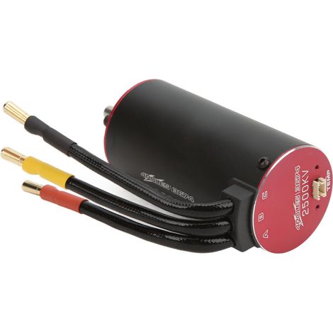 Moteur brushless 3674 2500KV à 4 pôles supersonique avec capteur de température pour voiture RC 1/8 et 1/10 (1/5)