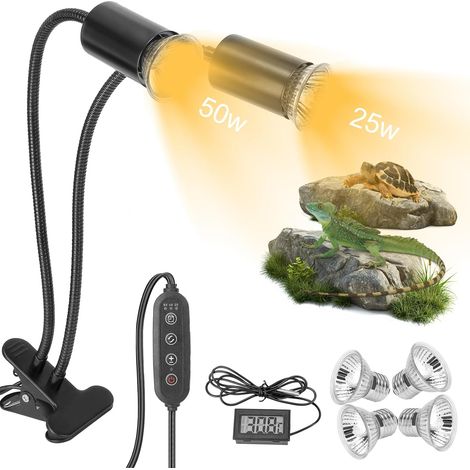 Lampe chauffante pour tortues, lampe chauffante double face pour tortues (1/5)
