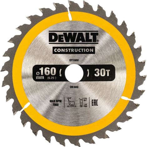 Dewalt Sägeblatt 160x20mmx30z