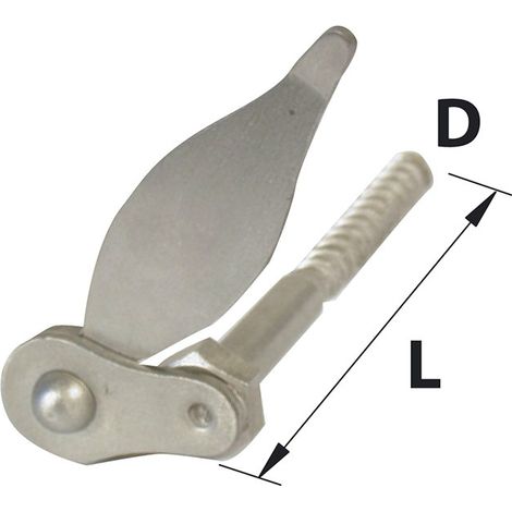 Afbat – Arrêt de volet marseillais inox 110mm – Butée à visser pour bois – Tige filetée diamètre 10mm – Résistant aux intempéries