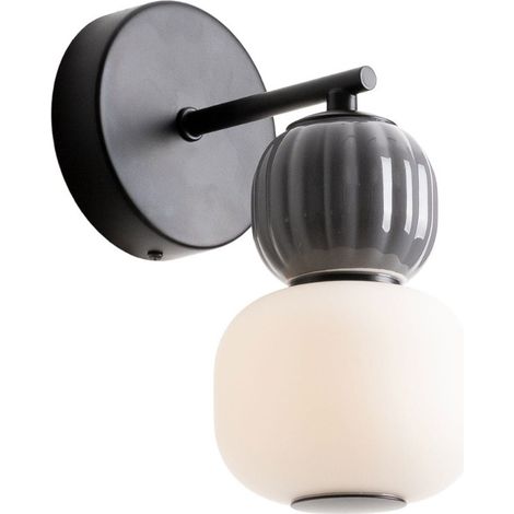 Applique MODERN nera/grigio rigata LED 5W 3000K Maxlight (1/2)