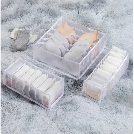 Organisateur de soutien-gorge et sous-vêtements pliable, boîte de rangement pour la maison, chaussettes et sous-vêtements