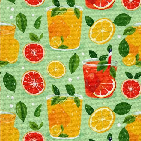 Tela decorativa para exteriores Oxford - Motivo frutal DX7010 (1/5)