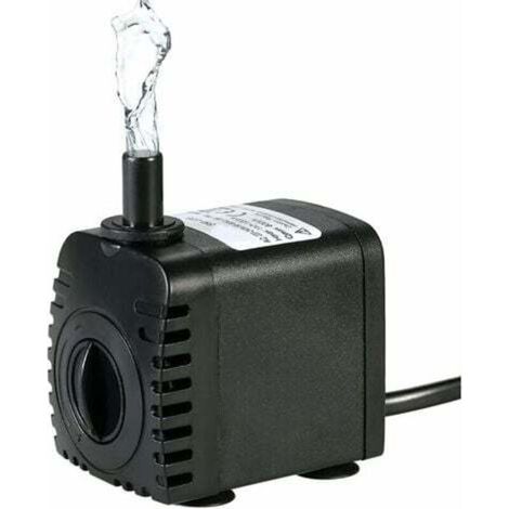 [NEVER USED] Submersible Water Pump, 600L/H 8W Ultra-quiet Aquarium Water Pump with 4 Suction Cups for Fountains Fish Tank Hydroponic Systems with 2 Buses (1/4)