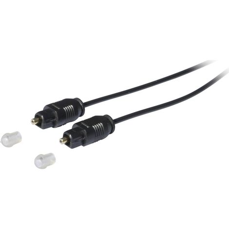 Câble de raccordement Kash 30L501 [1x Toslink mâle (ODT) - 1x Toslink mâle (ODT)] 1.00 m noir contac
