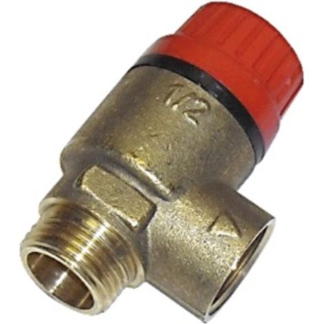 Valvula de seguridad 1/2 M-H 3 bar codo 90° 