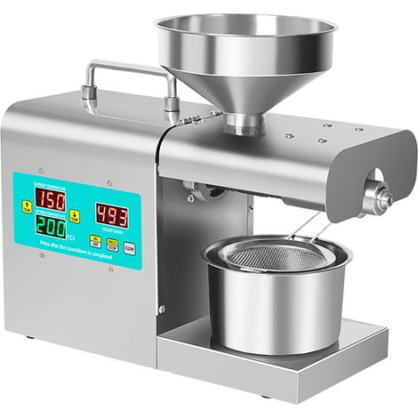 RG-312 Intelligent en acier inoxydable Presseur d'huile Ménage automatique Machine de pressage automatique Dispositif d'extraction de matériau sans fil. (1/5)